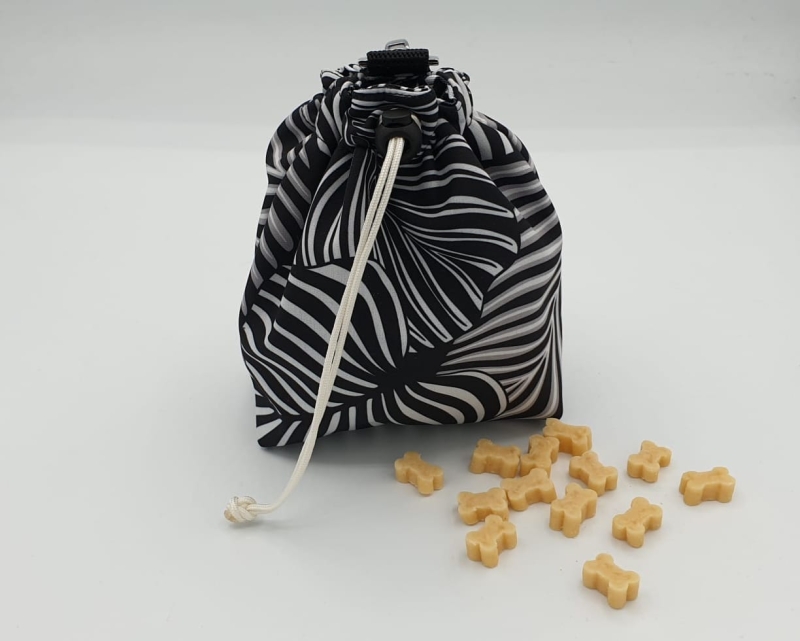 Futterbeutel basic, schwarz-weiß